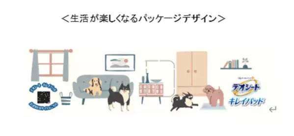 オシッコ跡にペタッと貼るだけ『デオシート キレイパッド』新発売