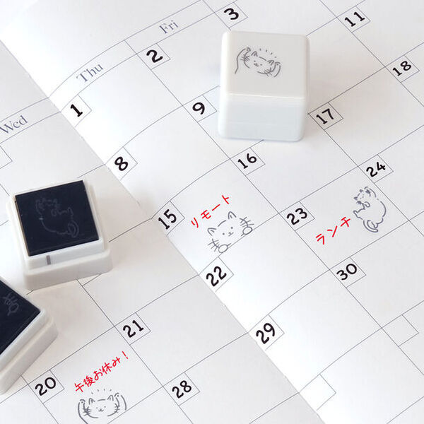 ラインに沿って押すだけ！ぴょっこり現れる動物がかわいい全6種の『ぴょっこりスタンプ』が9月上旬より発売