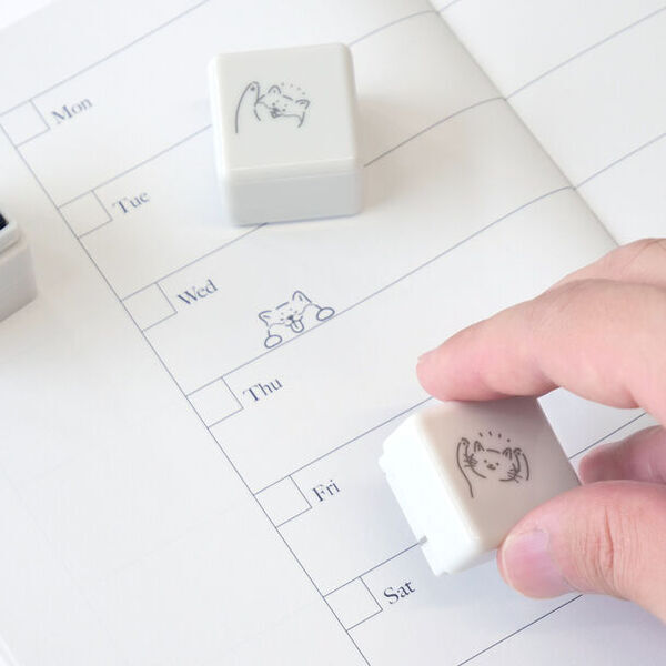 ラインに沿って押すだけ！ぴょっこり現れる動物がかわいい全6種の『ぴょっこりスタンプ』が9月上旬より発売