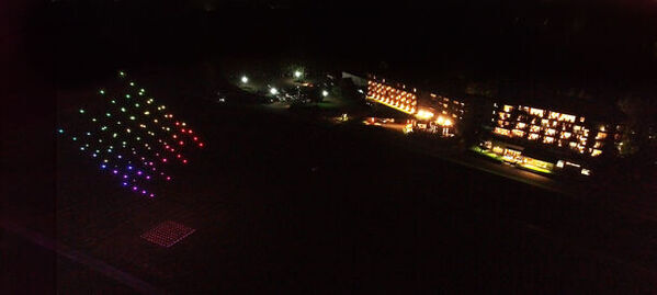 ［開催報告］インバウンド施策の一環として、シンガポール旅行会社向けにドローンショーを十勝川温泉にてJALと共同で実施