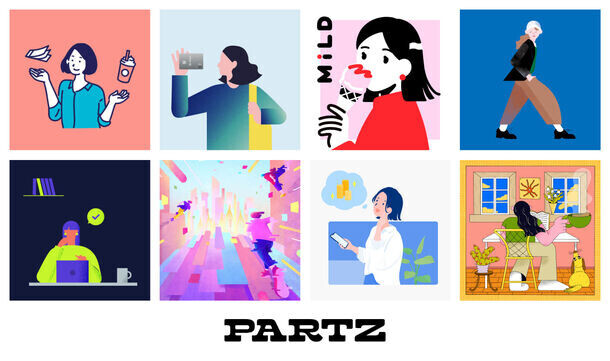 ビジネス向けイラストレーター紹介サイト「PARTZ(パーツ)」を9月9日より提供開始