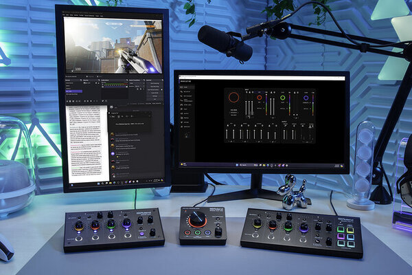 高音質のゲームプレイと配信を手軽に楽しめる手のひらサイズのオーディオミキサー登場