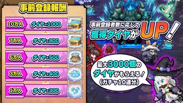 全世界500万DL突破！「ドット魔女」がついに日本上陸！事前登録者数5万人突破！2024年9月26日(木)配信決定！