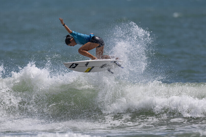 宮崎県宮崎市で行われたWSL公認大会「The Open Surfing Miyazaki Series」第2弾「QS3000 IBK日向プロ・WSLプロジュニア Presented by RASH」男子は田中大貴がQS初優勝　女子は都築虹帆が宮崎シリーズ連覇