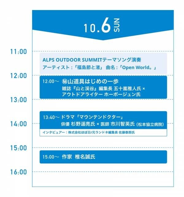 開催迫る！松本がアウトドア一色に染まるイベント「ALPS OUTDOOR SUMMIT 2024」10/4(金)～10/6(日)開催