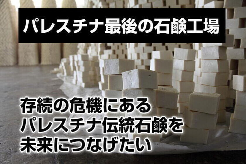 パレスチナ伝統石鹸を未来に繋ぐ！パレスチナ最後の石鹸工場を救うために、無期限支援プロジェクトを再開