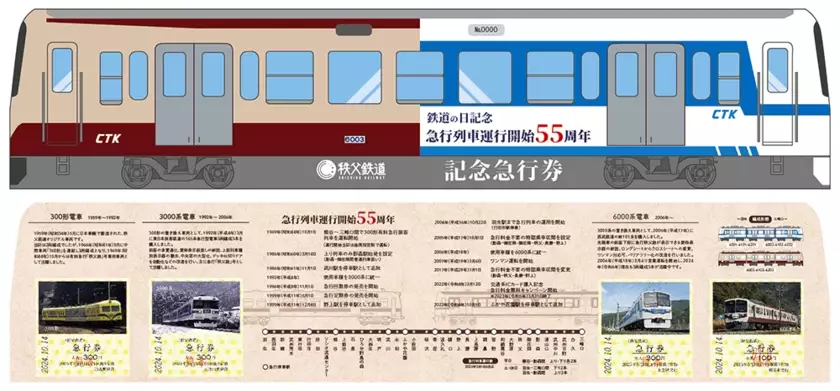 “運賃改定後初”「鉄道の日」「秩父鉄道創立125周年」を記念しこれまでの歴史を振り返る3種類の記念乗車券等を販売