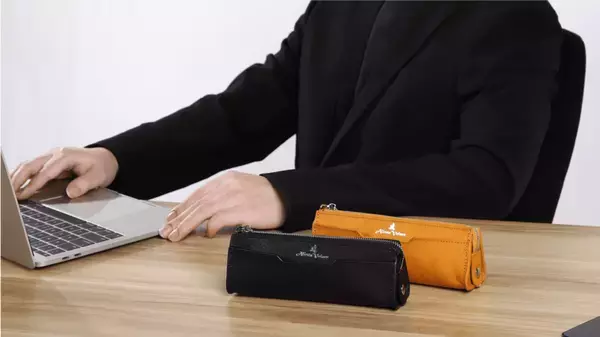 イタリアレザーのペンケース「アヴィオ」がMakuakeにて10/10に販売開始！風合い豊かなミネルバボックスを使用