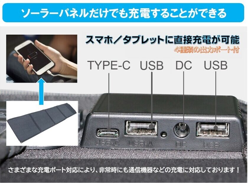 災害・停電対策に！誰でも使いやすいコンパクト設計　ポータブルソーラーパネル「PV-D200」を10月中旬発売