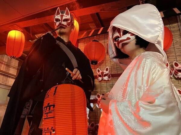 これぞ和風ハロウィン！狐のお面屋「幻空堂」が『狐の嫁入り行列 ～お狐ハロウィン2024～』を鹿児島市天文館通りで10/26(土)27(日)の夜に開催！