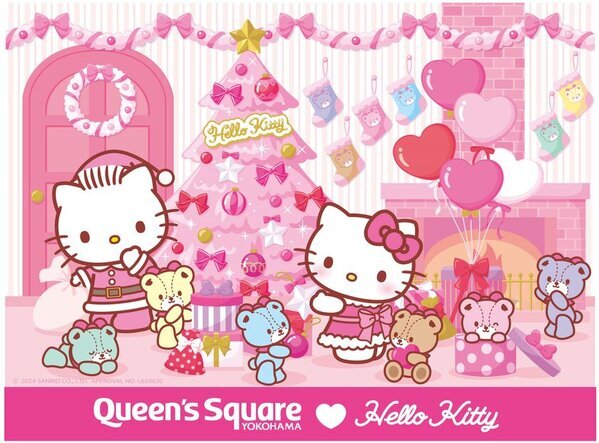 クイーンズスクエア横浜クリスマス2024　「Hello Kitty Happy Christmas」11月5日(火)～12月25日(水)までクイーンズスクエア横浜で開催