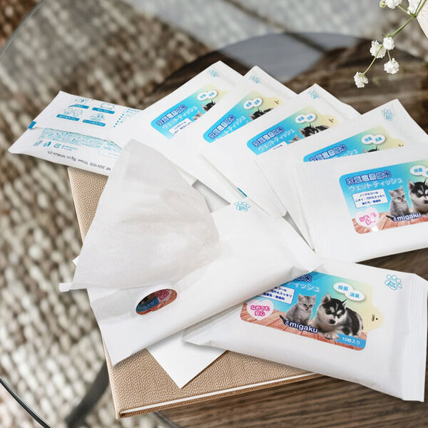 オリジナル印刷可能な「ペット用ウェットティッシュ」発売！10％割引イベントも11月末まで開催中