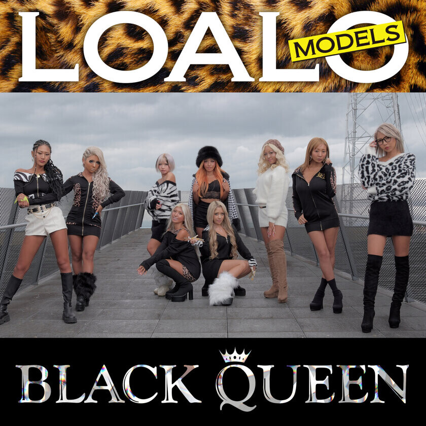 雑誌モデルユニット「LOALO MODELS」待望の新曲をリリース！人気ギャルブランド「BLACK QUEEN」とのスペシャルコラボソング！