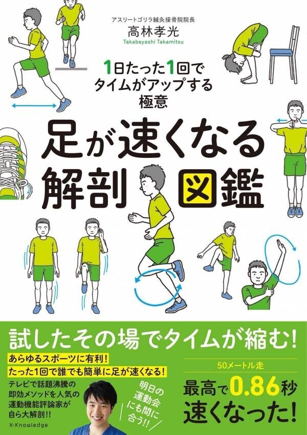 発売2週間で1万部突破！『ホンマでっか！？TV』出演のプロ直伝足が速くなりたい子ども向け1回30秒の「走力アップ体操」