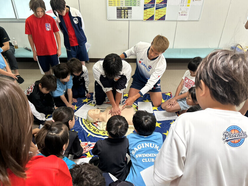 ＜開催報告＞サギヌマスイミングクラブがライフセービング世界選手権大会LWC2024出場の繁田 龍之介選手による特別イベントを開催