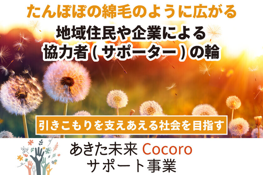 ひきこもりの行き場所ができる「あきた未来Cocoroサポート事業」のプロジェクトを「CAMPFIRE」にて11月30日まで実施