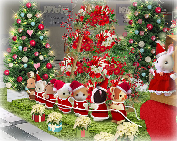 ホワイティうめだ×シルバニアファミリー　シルバニアランドが舞台となるクリスマス装飾が初登場　イルミネーション点灯を体験できるオリジナルツリーやシルバニアファミリーの赤ちゃんが大行進する装飾も必見！2024年11月22日(金)～2024年12月25日(水)
