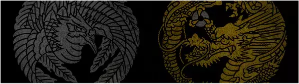 東京・京橋からつながる家紋の世界を表現した企画展『「縁と線 -京源のキセキ-」紋章上繪師 波戸場承龍・波戸場耀鳳』　