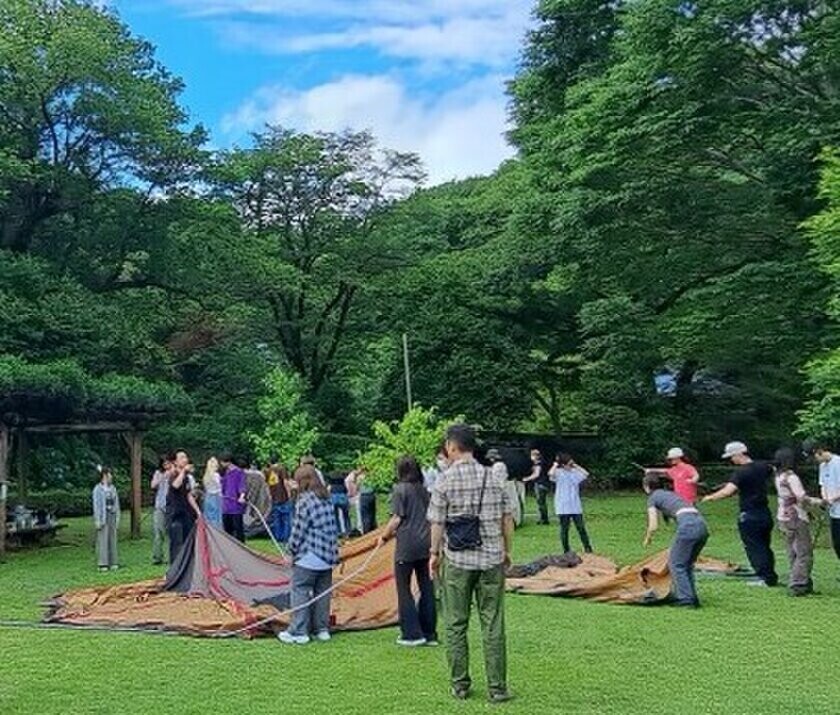 幻想的な雲海と紅葉ライトアップ　町田薬師池公園四季彩の杜　紅葉まつり開催中