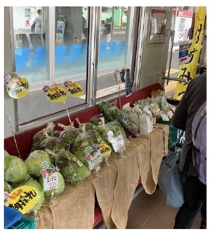 ～電車内で宇陀市産の大和野菜などを販売～「電車de宇陀産マルシェ in 大和八木駅」を開催！宇陀市の魅力を伝える観光PRも実施