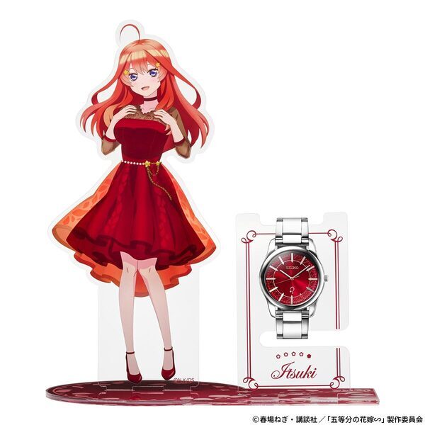 TVアニメシリーズ放送５周年を記念して『五等分の花嫁∽』とセイコーのコラボウオッチが登場！展示用の描き下ろしアクリルスタンド付き