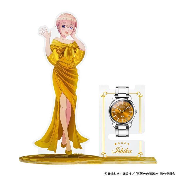 TVアニメシリーズ放送５周年を記念して『五等分の花嫁∽』とセイコーのコラボウオッチが登場！展示用の描き下ろしアクリルスタンド付き