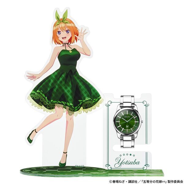 TVアニメシリーズ放送５周年を記念して『五等分の花嫁∽』とセイコーのコラボウオッチが登場！展示用の描き下ろしアクリルスタンド付き