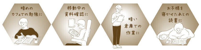 読書や勉強に便利！手元だけをそっと照らしてくれるひかるクリップ『terasuno(テラスノ)』11月下旬より発売