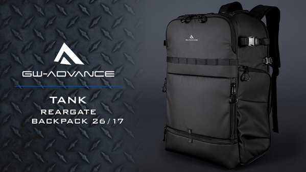 優れた機能性と大容量設計にこだわったカメラバッグ「GW-ADVANCE タンク」シリーズよりバックパック他全6モデル新発売！