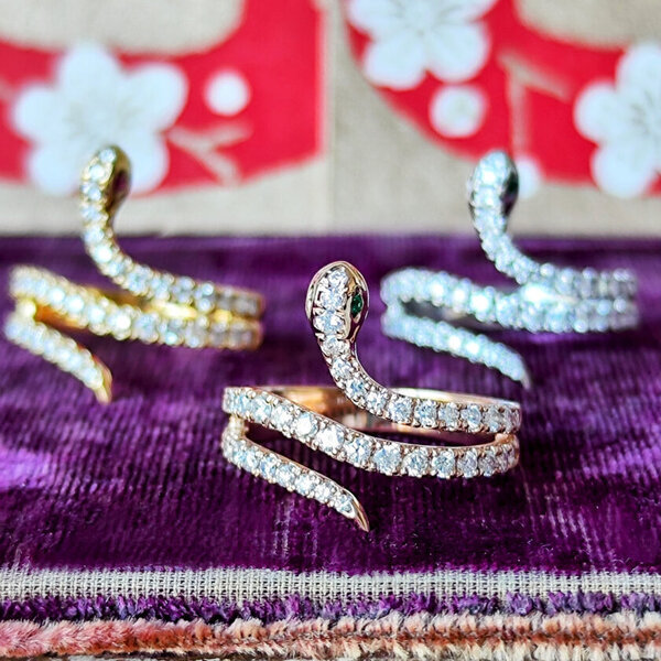 Mico宝飾店、「実(巳)を結ぶ年」におすすめな蛇モチーフのリングを12月27日に発売