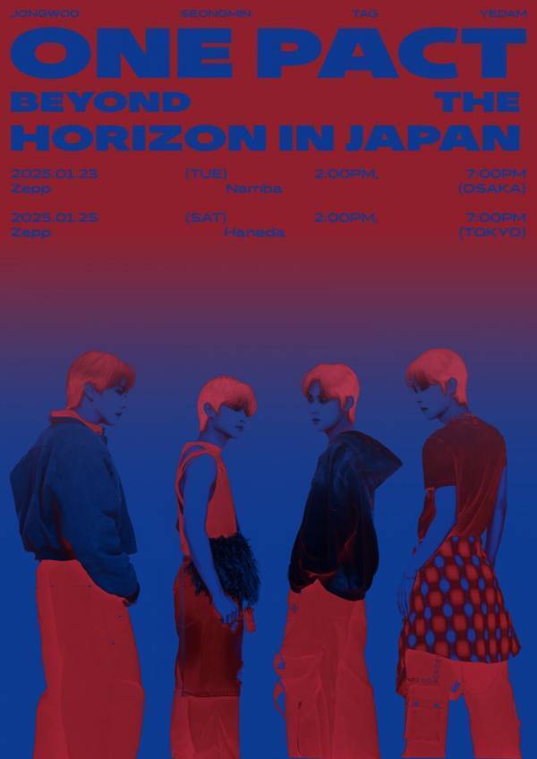 第5世代の自主制作K-POPグループONE PACT　早くも2回目のZepp公演「Beyond the Horizon in Japan」2025年1月に開催決定！