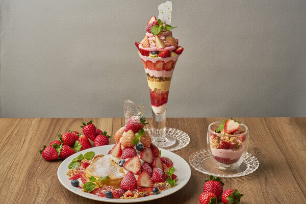 〈期間限定！エキナカで楽しむ本格スイーツ〉西船橋駅直結「カフェドルセット」冬の味覚を味わえる『いちごスイーツ』フェアを期間限定でスタート