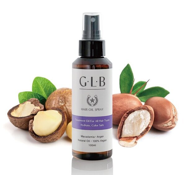 貴重なアルガンオイルや不飽和脂肪酸を含むマカダミアナッツオイルが髪に潤いを与える、フローラルな香りが特徴のヘア用オイルスプレー「GLB オイルスプレー　100ml」発売