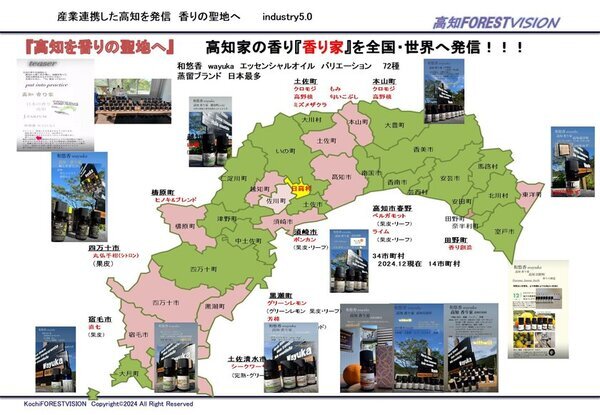 高知県産業振興事業連携 『高知 香り家』　高知日高村のマスコット「忍者もへいくん」とコラボしたエッセンシャルオイルシリーズの提供を開始