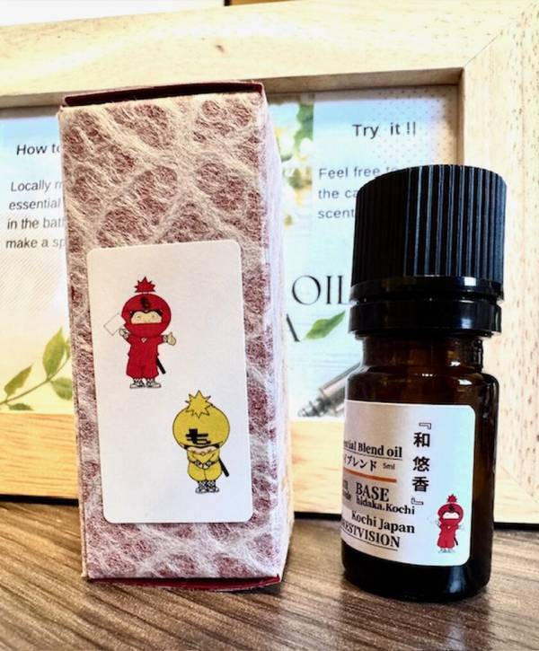 高知県産業振興事業連携 『高知 香り家』　高知日高村のマスコット「忍者もへいくん」とコラボしたエッセンシャルオイルシリーズの提供を開始