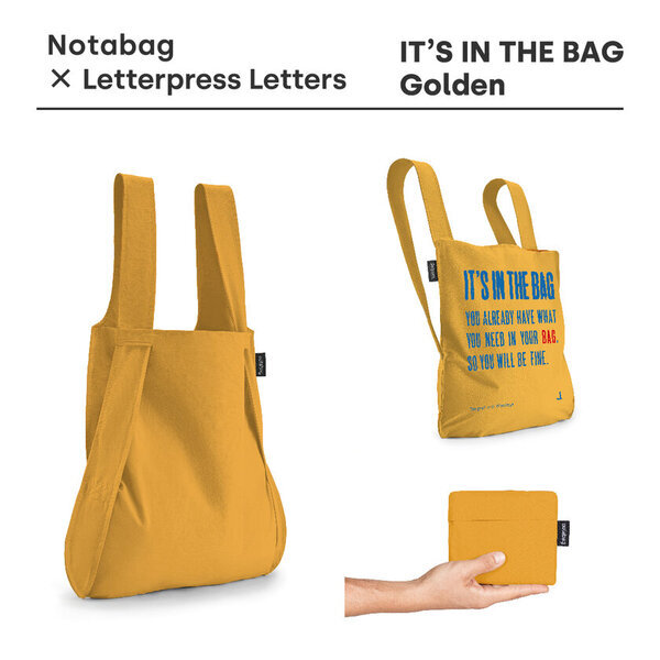 日本限定モデル「Notabag × Letterpress Letters」1/20発売！ドイツのバッグブランドと日本のクリエイティブスタジオがコラボ