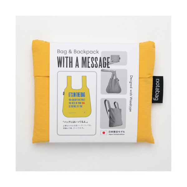 日本限定モデル「Notabag × Letterpress Letters」1/20発売！ドイツのバッグブランドと日本のクリエイティブスタジオがコラボ