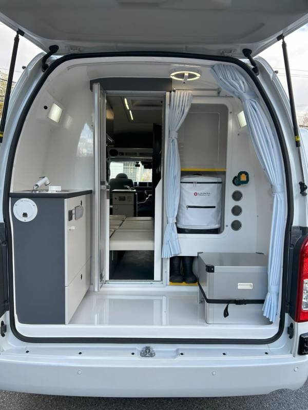災害ボランティア用キャンピングカー「レクビィ プロンテVVDR」ジャパンキャンピングカーショー2025で展示