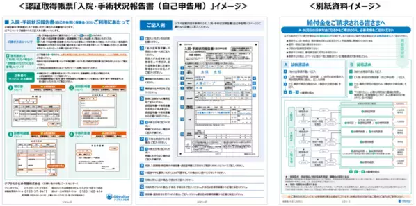 ジブラルタ生命、お客さま向け帳票「入院・手術状況報告書(自己申告用)」で、UCDA認証「伝わるデザイン」を取得