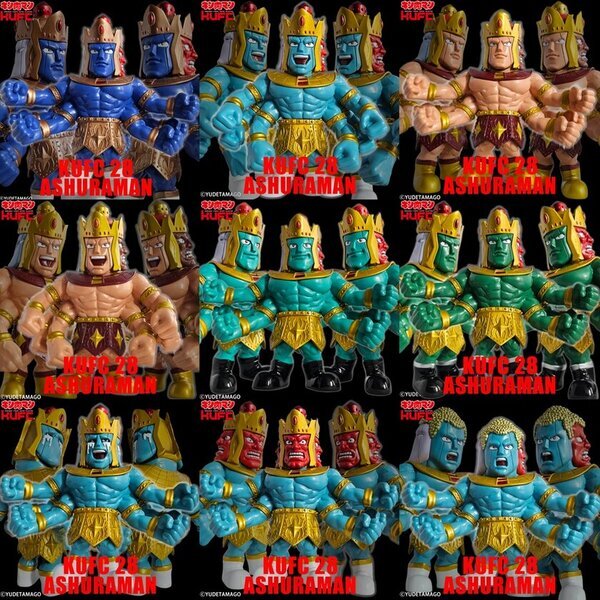 国民的人気漫画『キン肉マン』より“魔界の王子(プリンス)”アシュラマンのソフビフィギュア9種を1月24日(金)21:00より販売開始