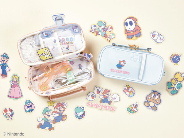 「スーパーマリオ」とコラボしたパステルカラーの文具雑貨シリーズを1月下旬より順次発売