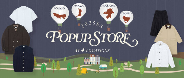 MADE IN JAPAN のアパレルブランドUNFOLK(アンフォーク)　全国4都市にて期間限定POPUP STOREを2月1日(土)より開催