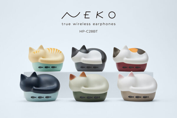 猫をモチーフにした完全ワイヤレスイヤホン「NEKO true wireless earphones HP-C28BT」保護猫支援団体への寄付状況に関するご報告