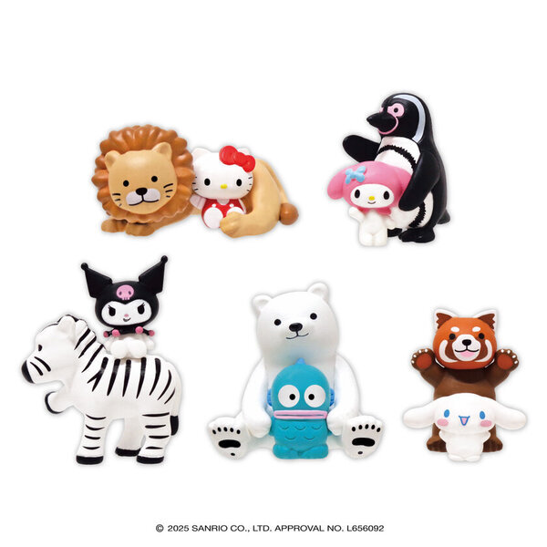 サンリオキャラクターズ×天王寺動物園コラボガチャ全5種が1月28日(火)に発売！
