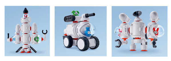 吸盤で“きゅっと” 合体！新たな合体ロボシリーズ 『QBINE（キューバイン）』　3月15日(土)発売！