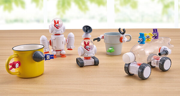 吸盤で“きゅっと” 合体！新たな合体ロボシリーズ 『QBINE（キューバイン）』　3月15日(土)発売！