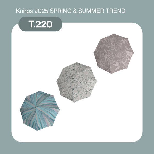 『2025年春の新作』3月3日より販売開始　ドイツの傘ブランド Knirps(クニルプス)から