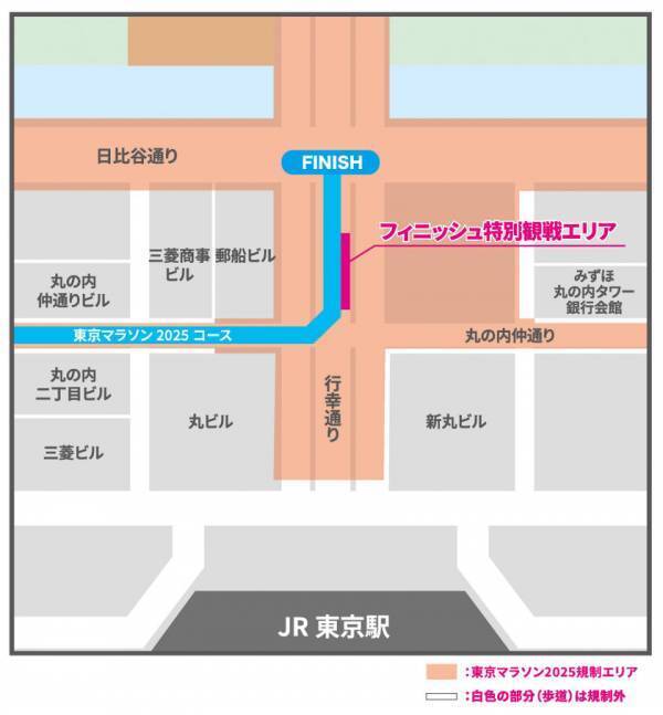 東京マラソン2025のランナーを間近で応援しよう！フィニッシュ特別観戦エリアに1,000名をご招待！！