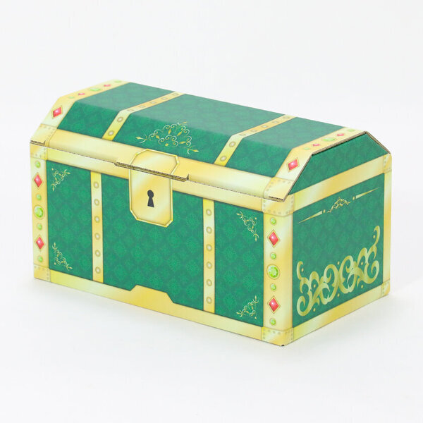 ＜プレゼントは“箱”から＞お子さまやお孫さまへの贈りものにおすすめ！宝箱型ダンボールにアソートセットが新登場