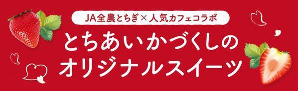 JA全農とちぎと人気カフェ4店舗がコラボ！栃木県産のいちご“とちあいか”づくしのオリジナルスイーツを期間限定で販売！ 際立つ甘み、ハート型が特徴の栃木の新定番いちご